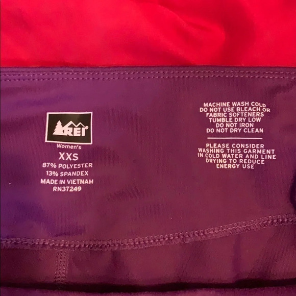 REI crop purple compression leggings size XXS - Picture 4 of 5